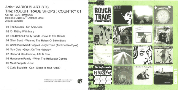 Rough Trade Shops - Country 1 Album Sampler
