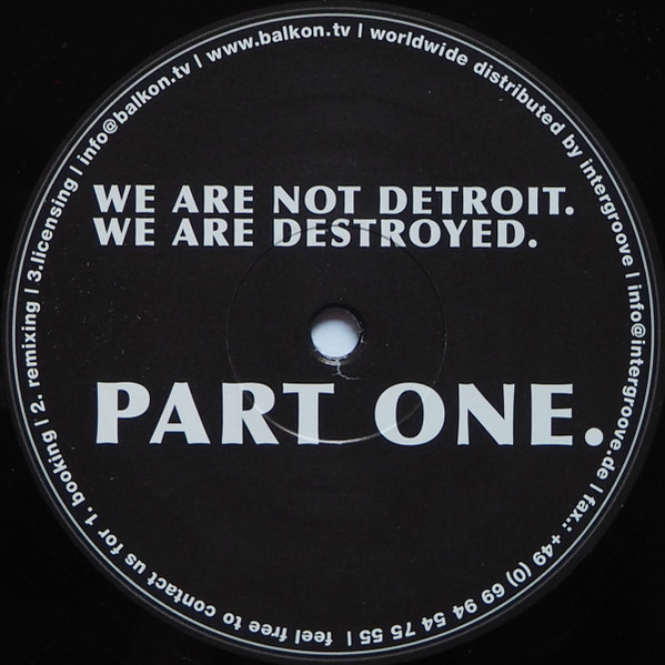 We Are Not Detroit. We Are Destroyed. Part One.