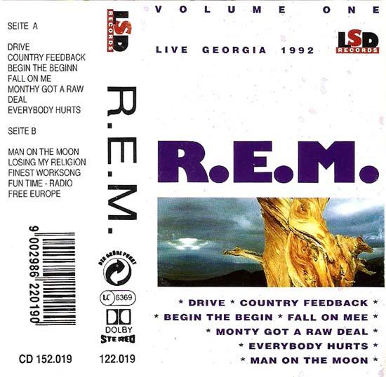 Live Georgia 1992, Volume One
