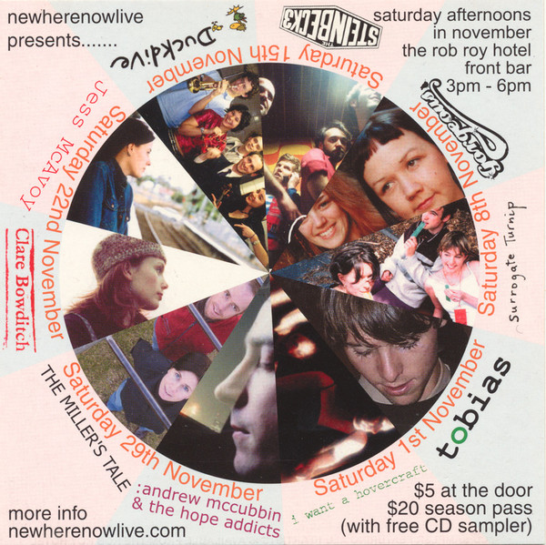 Newherenowlive Presents......Saturday Afternoons in November 03 at The Rob Roy Hotel