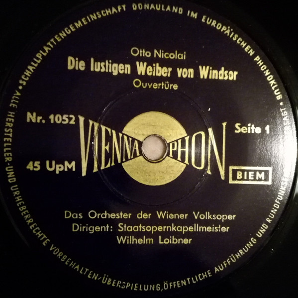 Die Lustigen Weiber Von Windsor / Wenn Ich König Wär