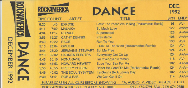 Dance Dec. 1992