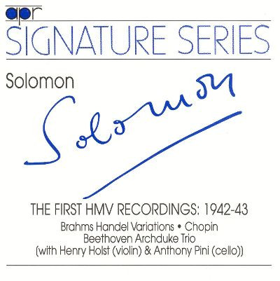The First HMV Recordings: 1942-43 (Brahms Handel Variations • Chopin • Beethoven Archduke Trio)