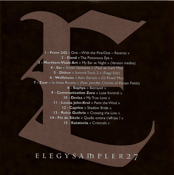 Elegy Sampler 27