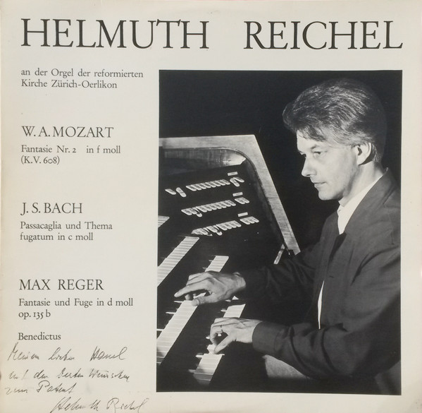 Helmuth Reichel An Der Orgel Der Reformierten Kirche Zürich-Oerlion