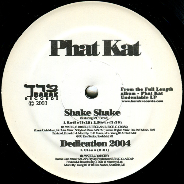Shake Shake / Dedication 2004 / Itz A Rap / Destiny