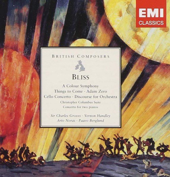 A Colour Symphony, Things To Come, Adam Zero, Cello Concerto, Discourse For Orchestra, Christopher Columbus Suite, Concerto For Two Pianos