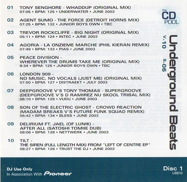 Underground Beats (Series 6 Volume 10)
