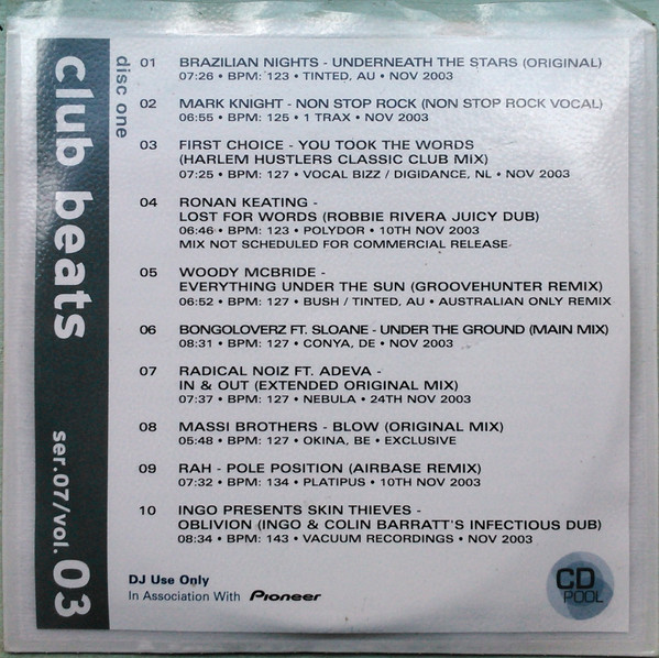 Club Beats (Series 7 Volume 3)