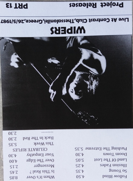 Live In Greece,Contrast Club,Thessaloniki,26/5/1987
