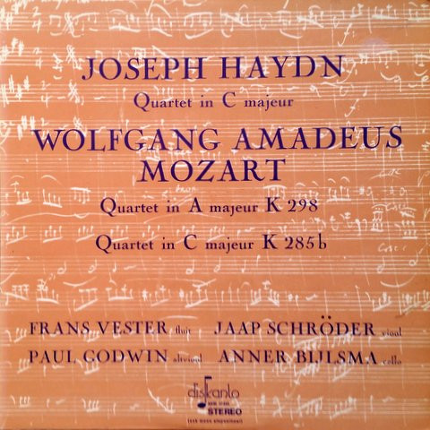 Quartet In C Majeur / Quartet In A Majeur K 298 / Quartet In C Majeur K 285b