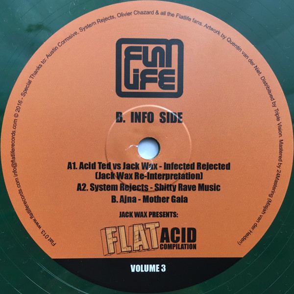 Jack Wax Presents "Flat Acid Compilation" Volume 3