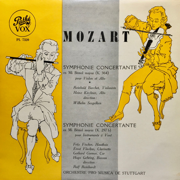 Symphonie Concertante En Mi Bémol Majeur (K 364) Pour Violon Et Alto / Symphonie Concertante En Mi Bémol Majeur (K 297 B) Pour Instruments À Vent