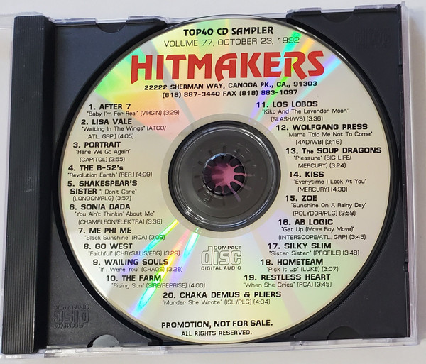 Hitmakers Top40 CD Sampler Volume 77