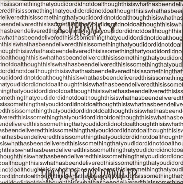 Too Ugly For Radio EP