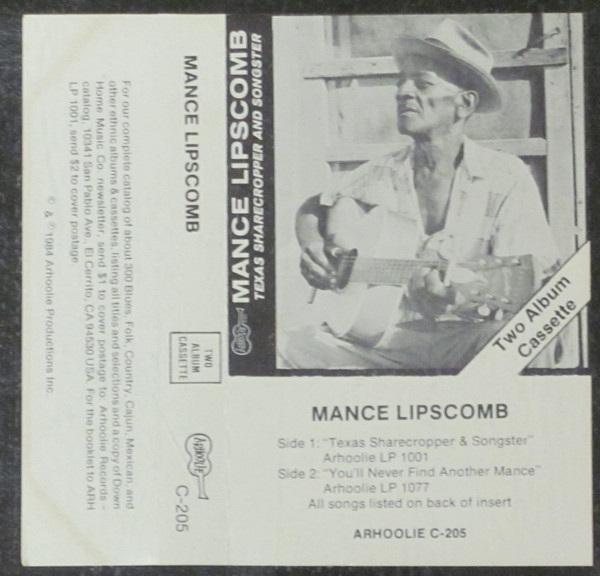 Texas Sharecropper And Songster / You'll Never Find Another Mance