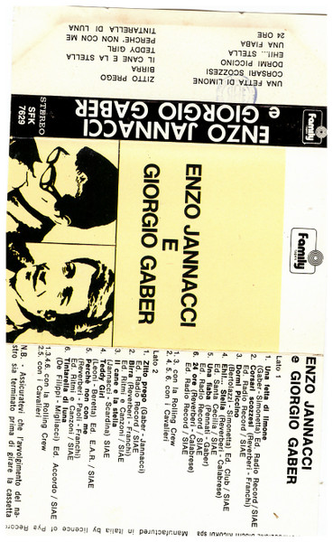 Enzo Jannacci E Giorgio Gaber