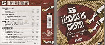 5 Légendes Du Country Des Années 40 & 50 Vol.1