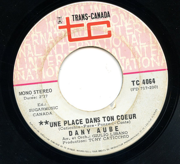 Une Place Dans Ton Coeur / J'Aime Ta Bouche