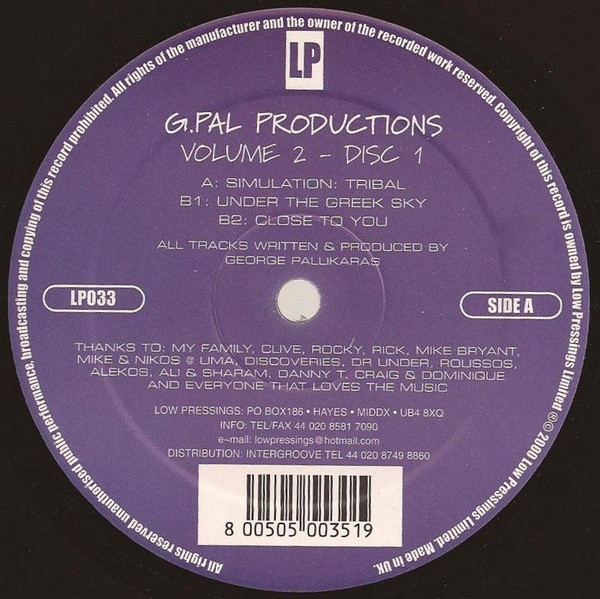 G-Pal Productions Volume 2