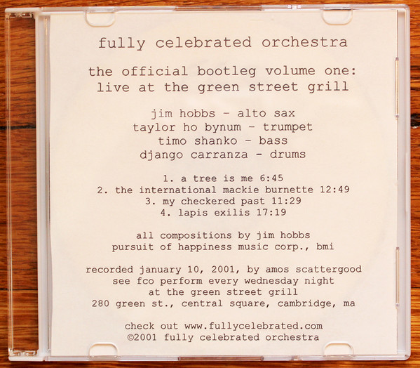 The Official Bootleg Volume One: Live At The Green Street Grill