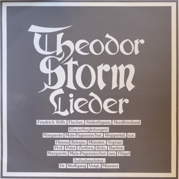 Theodor Storm Lieder