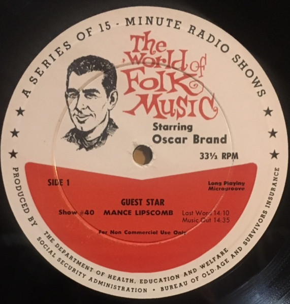 Oscar Brand The World of Folk Music #40/ #41
