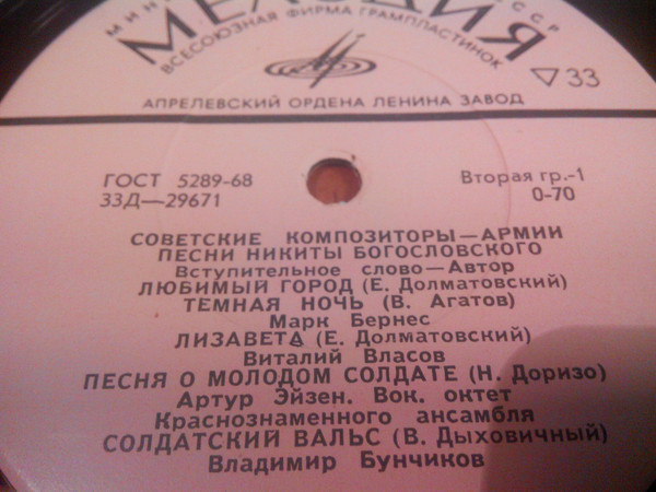 Песни Никиты Богословского