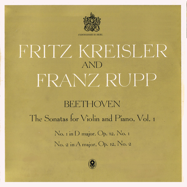 The Sonatas For Violin And Piano, Vol. 1 / No. 1 In D Major, Op. 12, No. 1 / No. 2 In A Major, Op. 12 No. 2