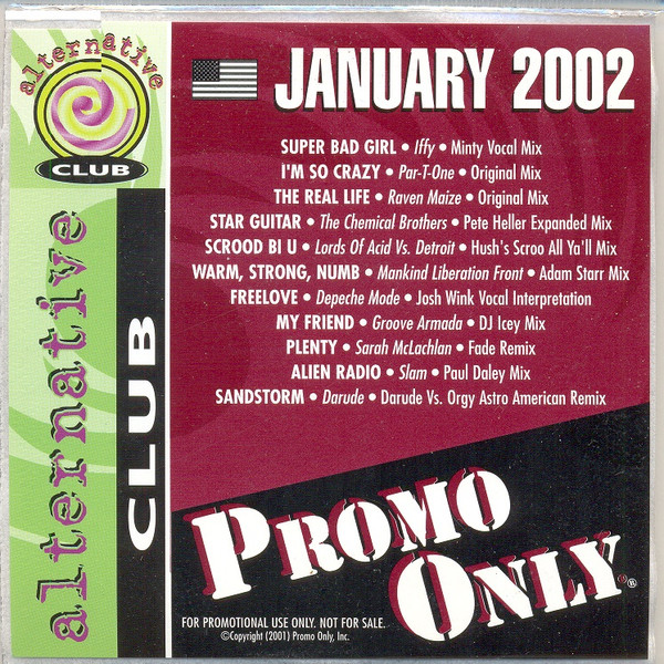 Promo Only Alternative Club January 2002
