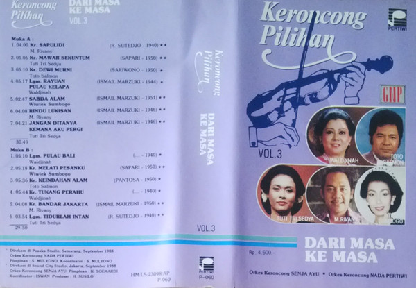 Keroncong Pilihan Dari Masa Ke Masa Vol.3