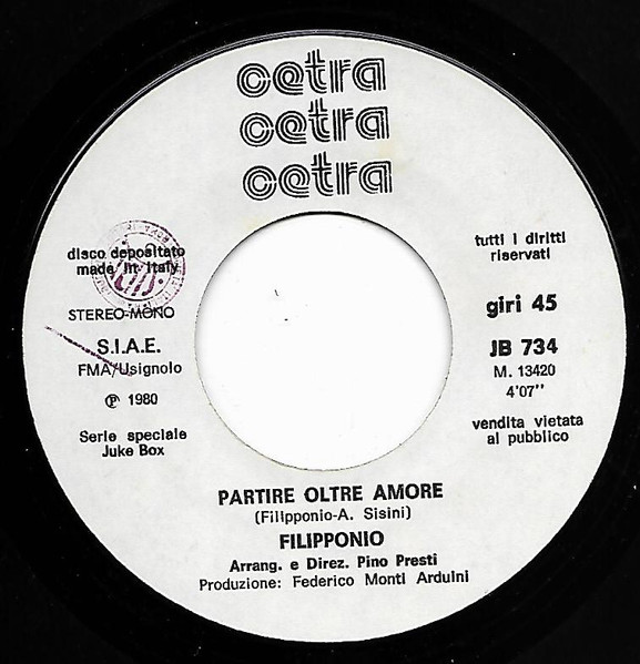 Partire Oltre Amore / Harmony