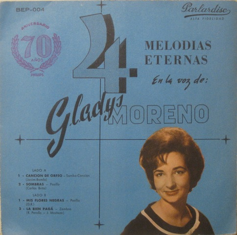 4 Melodias Eternas En La Voz De Gladys Moreno