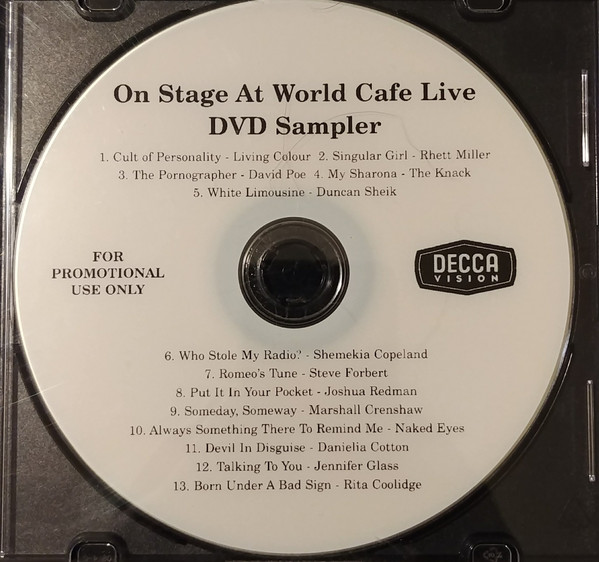 On Stage At World Cafe Live DVD Sampler