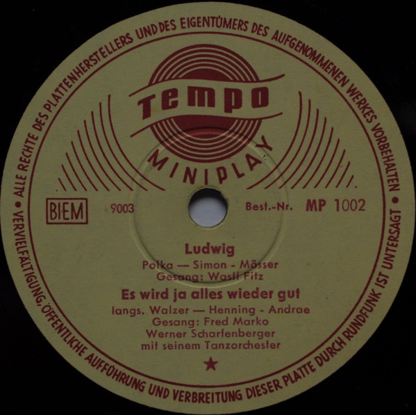 Ludwig / Es Wird Ja Alles Wieder Gut / Vagabundenlied / Das Märchen Unserer Liebe (San Marco-Glocken)