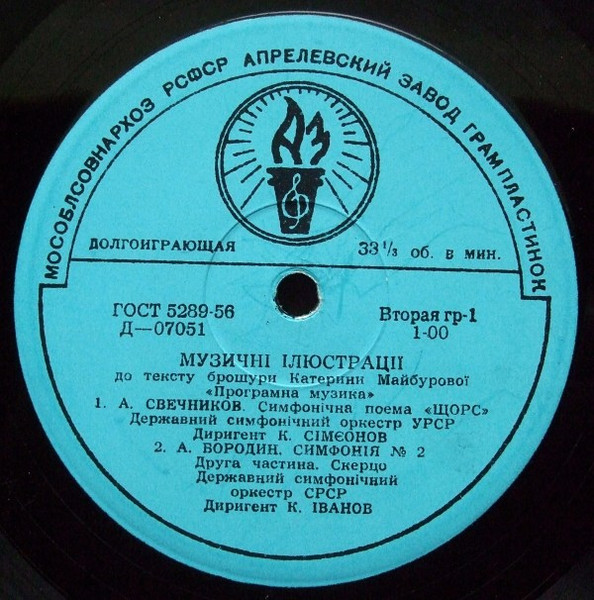 Музичнi Iлюстрацiї (До Тексту Брошури Катерини Майбурової «Програмна Музика»)