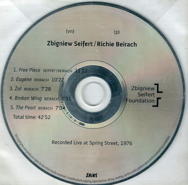 Recorded Live At Spring Street 1976