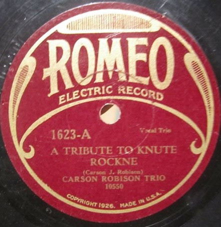 A Tribute To Knute Rockne / Rock Of Ages