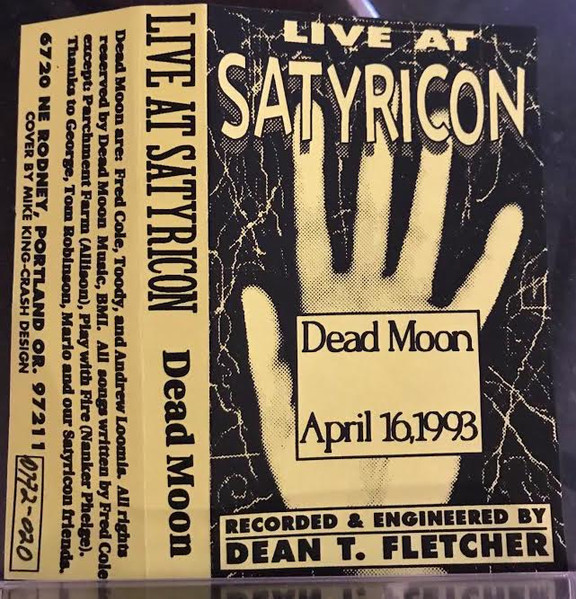 Live At Satyricon: April 16, 1993