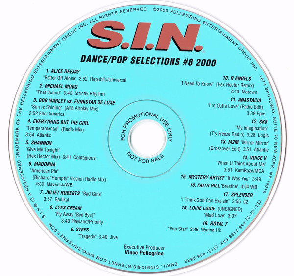 S.I.N. Dance / Pop Selections #8 2000