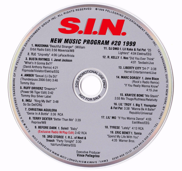 S.I.N. New Music Program #20 1999