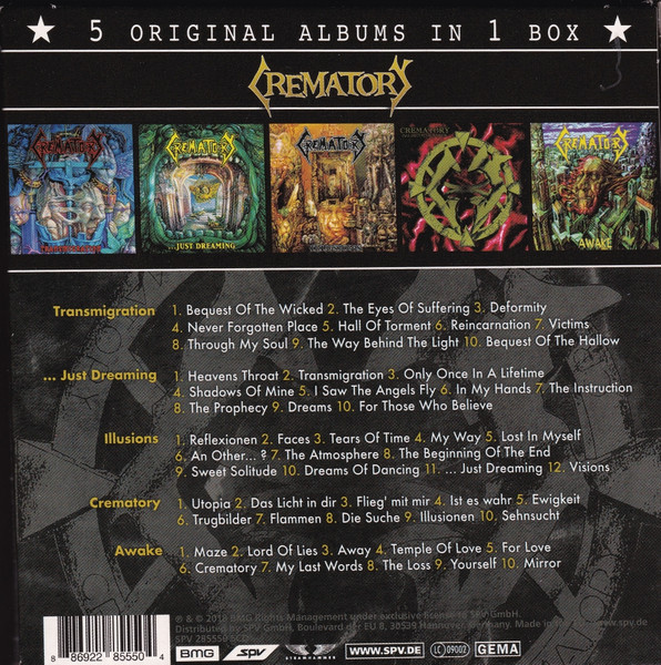 Crematory (5 Original Albums In 1 Box)