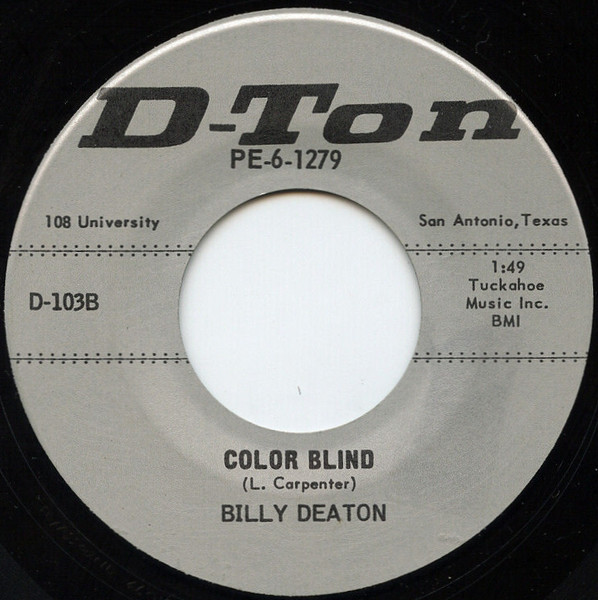 Smallest Part Of You / Color Blind