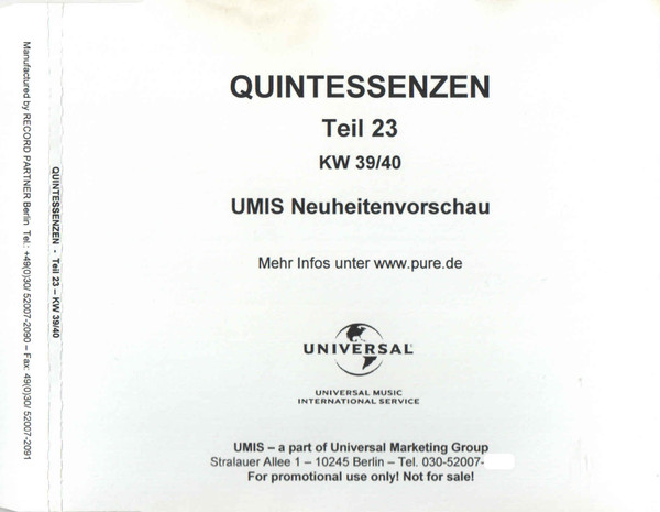 Quintessenzen