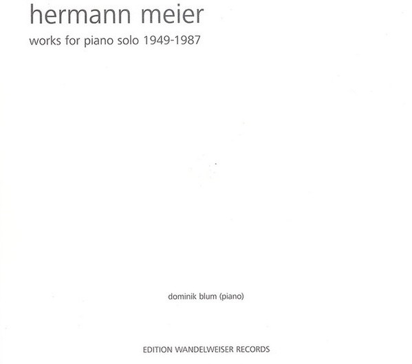 Works For Piano Solo 1949 - 1987