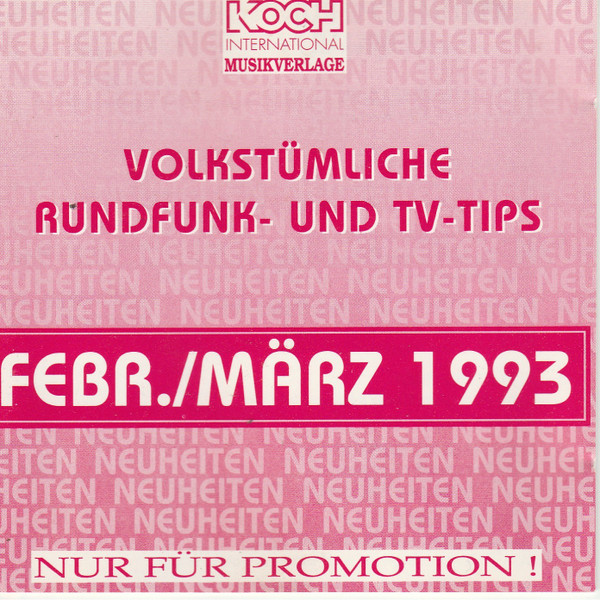 Volkstümliche Rundfunk- Und Tv-Tips Febr./März 1993