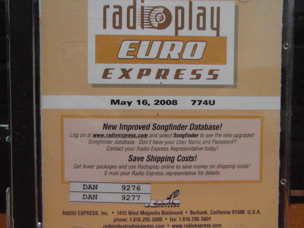 Radioplay - Euro Express - 774U - May 16, 2008