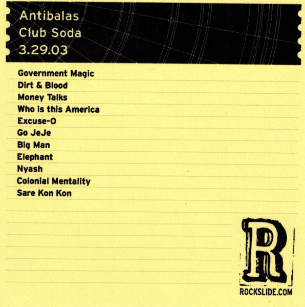 Club Soda 3.29.03