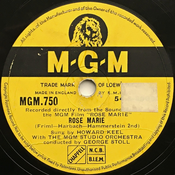 Rose Marie / I'm A Mountie Who Never Got His Man