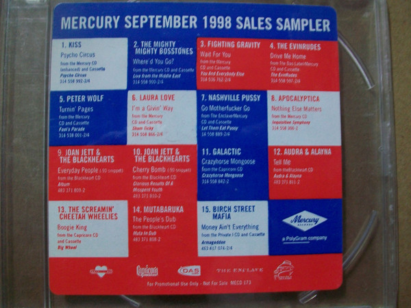 Mercury September 1998 Sales Sampler